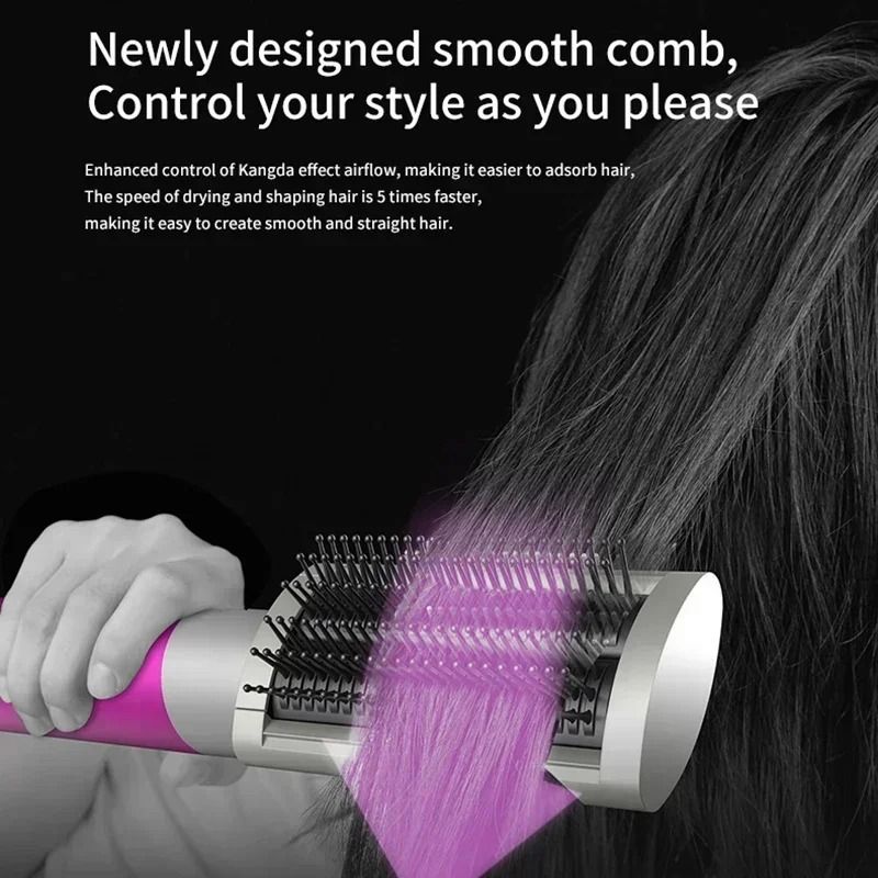 6 in 1 Multi Function Hair Dryer Styling Kit with Curling and Volumizing Attachments