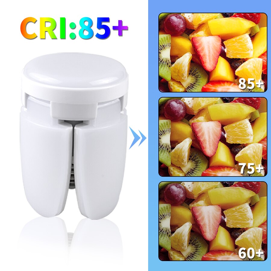 Foldable LED Light Bulb – Versatile Lighting for Home, Garage, and Warehouse