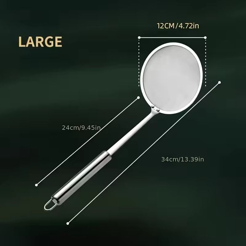 Fat Skimmer Spoon Stainless Steel Fine Mesh Strainer Spoon