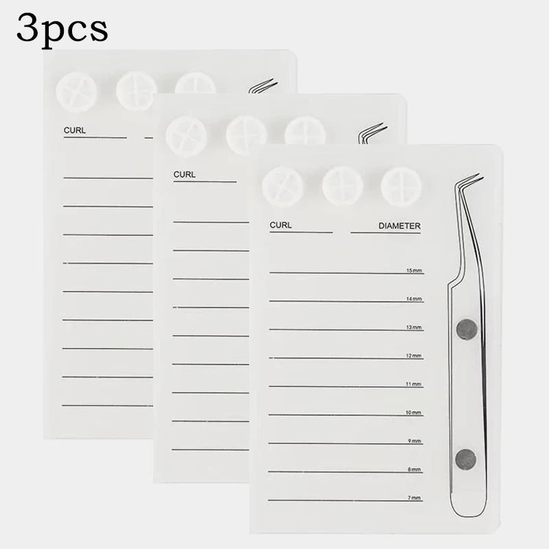 Magnetic Acrylic Eyelash Extension Scale Holder with Glue Pallet Cup