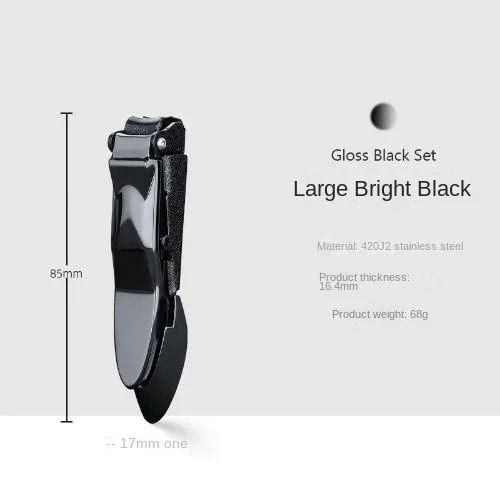 Anti-Splash Nail Clipper with Built-In Catcher