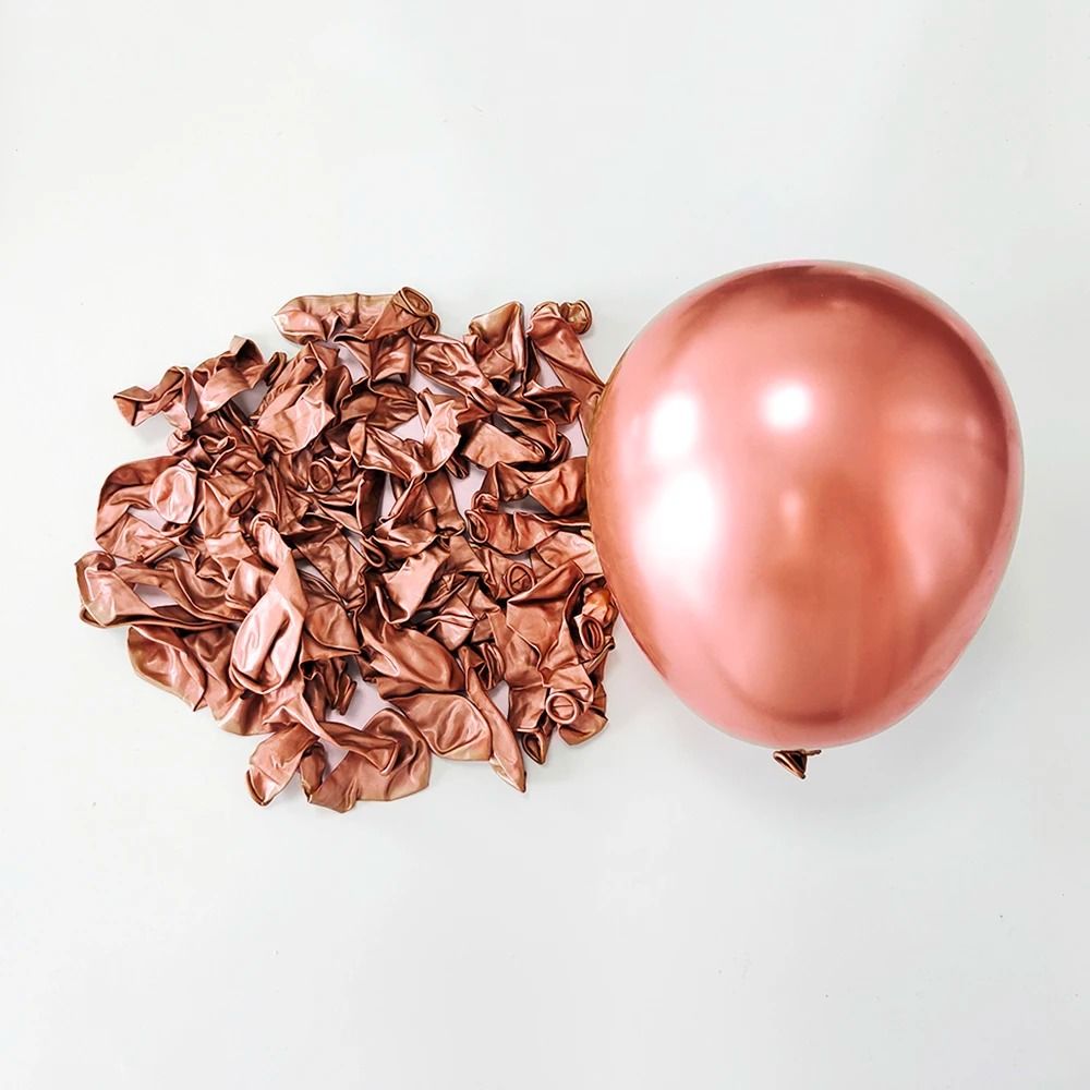 10-Piece 10-Inch Metallic Chrome Latex Balloons
