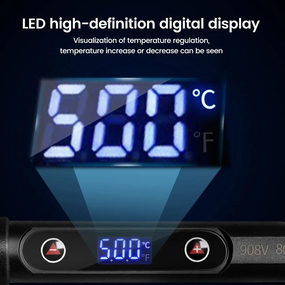 Electric Soldering Iron Kit With LCD Display And Adjustable Temperature