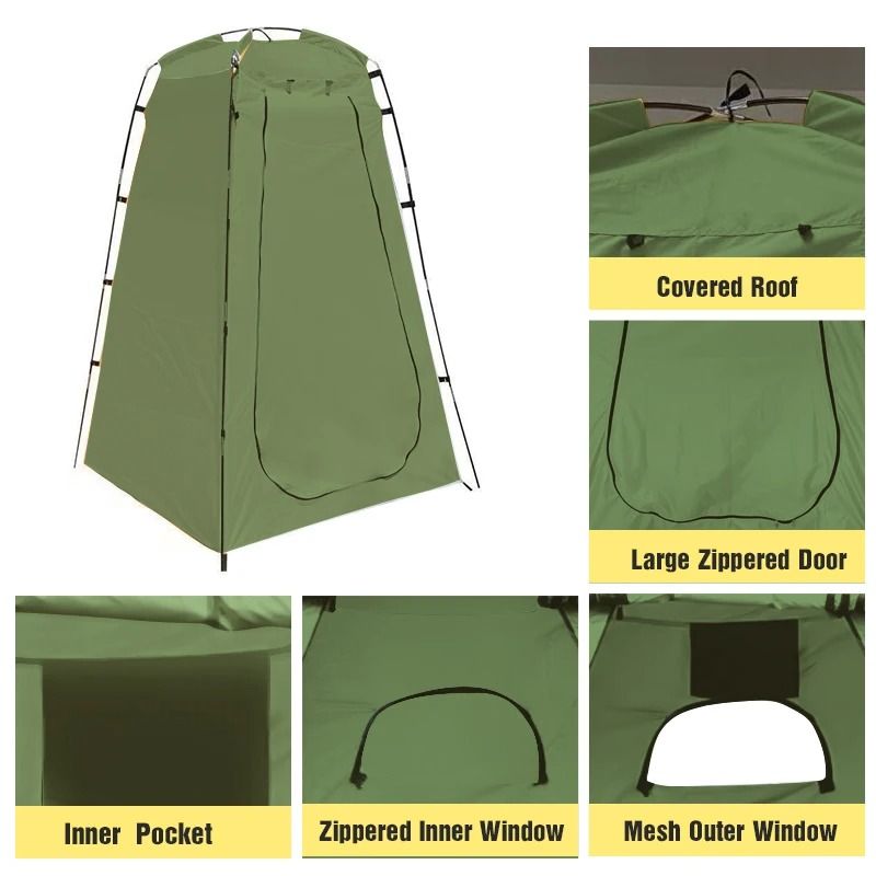 Portable Privacy Shower Tent | Outdoor Waterproof Changing Room & Shelter