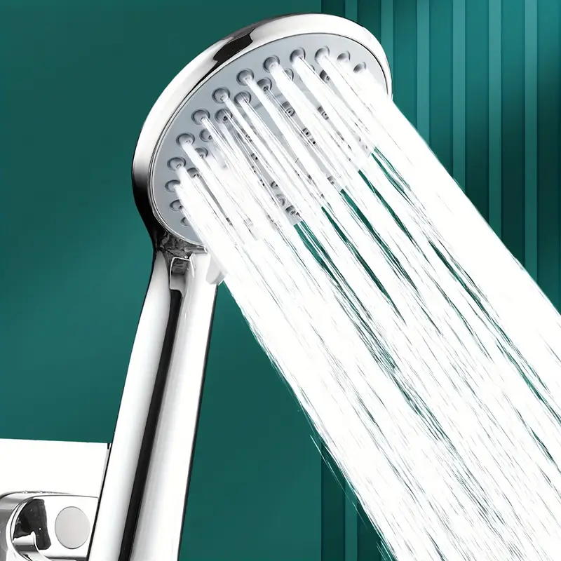 Five-speed Large Water Outlet Shower Head Set Adjustable High Quality Plastic Sealed Universal Handheld Bathroom Shower