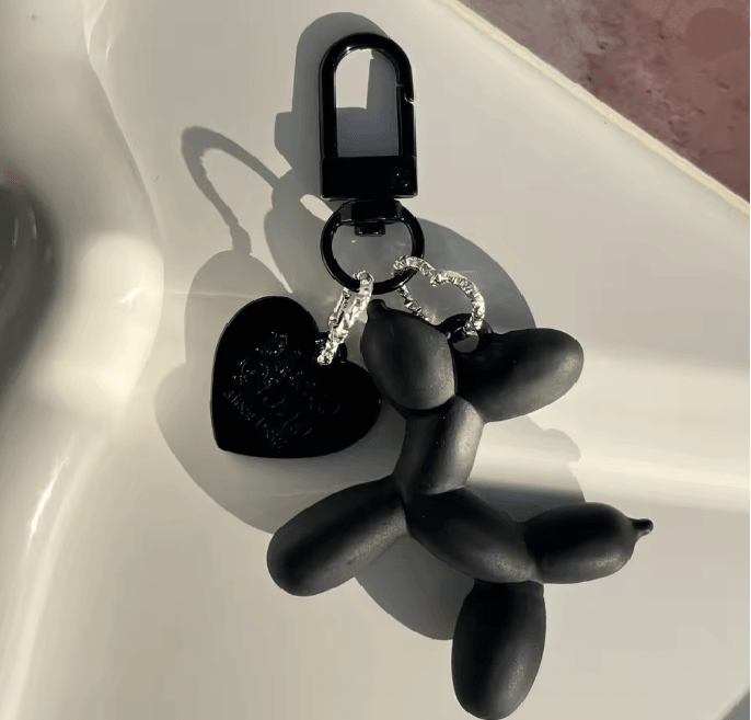 Jelly Balloon Dog Keychain Pendant