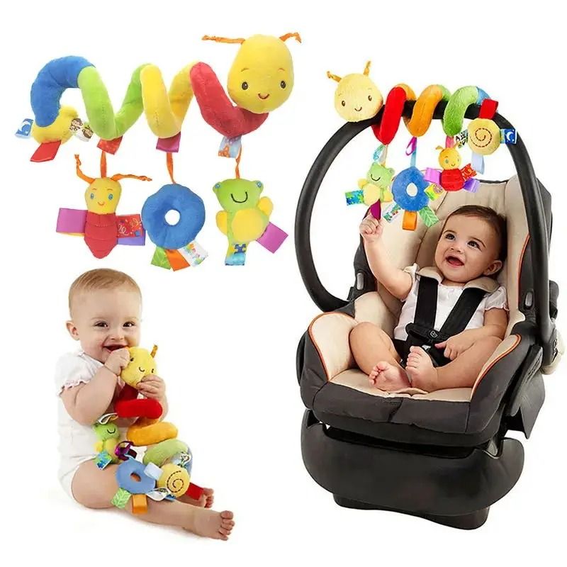 Baby Crib Hanging Spiral Toy for Cribs, Strollers, and Car Seats
