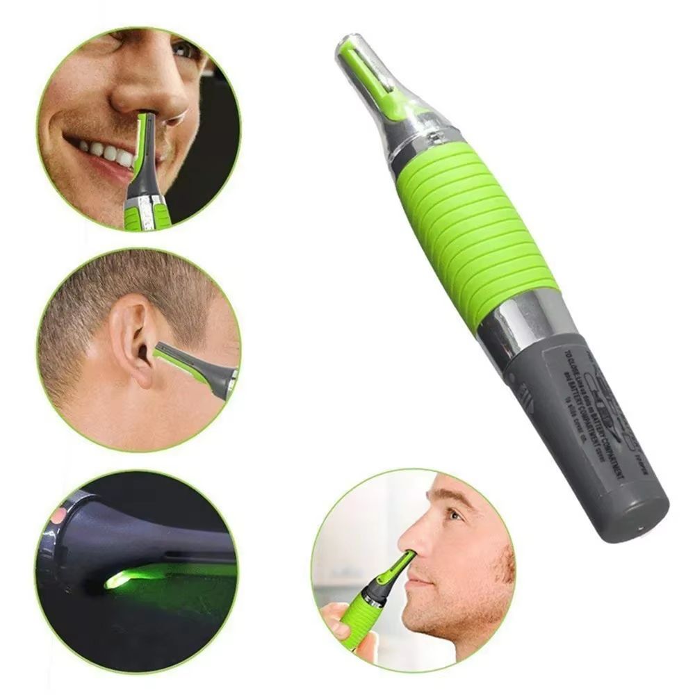TrimMaster 2-in-1 Rechargeable Nose & Facial Hair Trimmer – Waterproof Grooming Kit