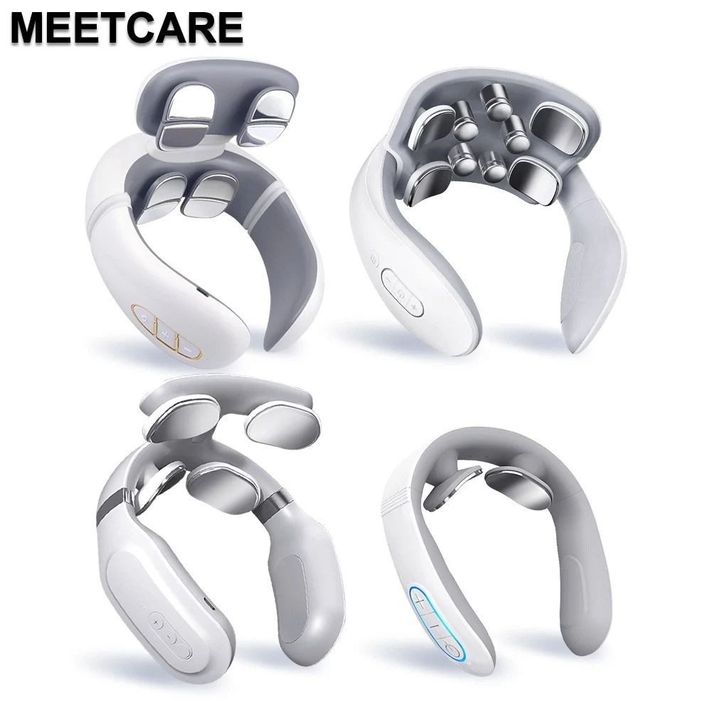 Wireless TENS Pulse Neck and Shoulder Massager – Smart Cervical Heating Device for Pain Relief, Muscle Relaxation, and S