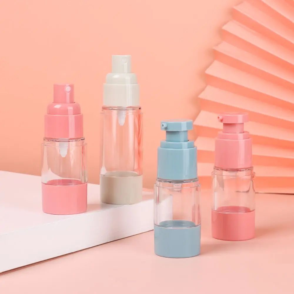 AirLock Travel Refillable Pump Bottle Set – Leakproof travel lotion bottles & vacuum cosmetic containers (15/30/50ml)