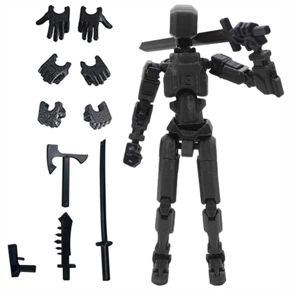 3D Printed Posable Mannequin Action Figure Multi Jointed Robot Model
