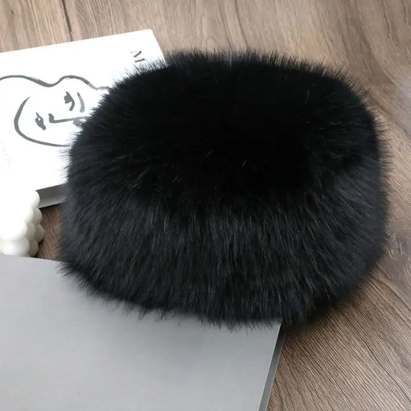 Luxury Faux Mink Thermal Fishermans Hat