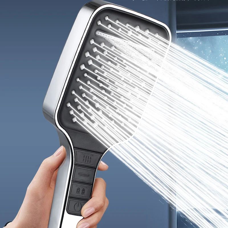 High Pressure Shower Head 7 Mode Adjustable Water Saving Shower Set