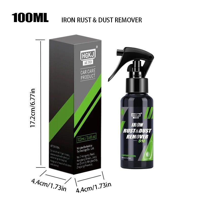 Car Paint and Wheel Iron Particle Rust Remover Spray