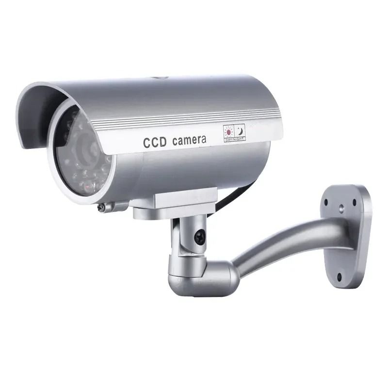 Simulation Solar CCTV Dummy Camera With Flashing LED Light