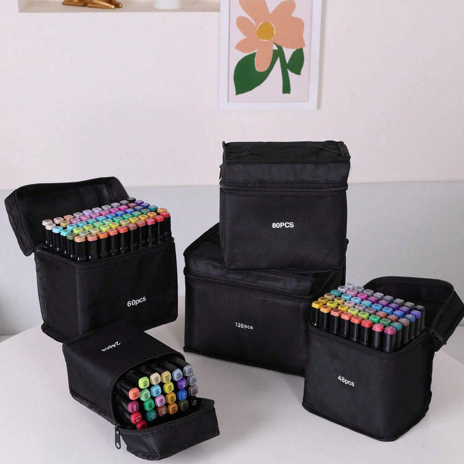 Dual Tip Permanent Colors Alcohol Drawing Markers for Art Illustration School Supplies