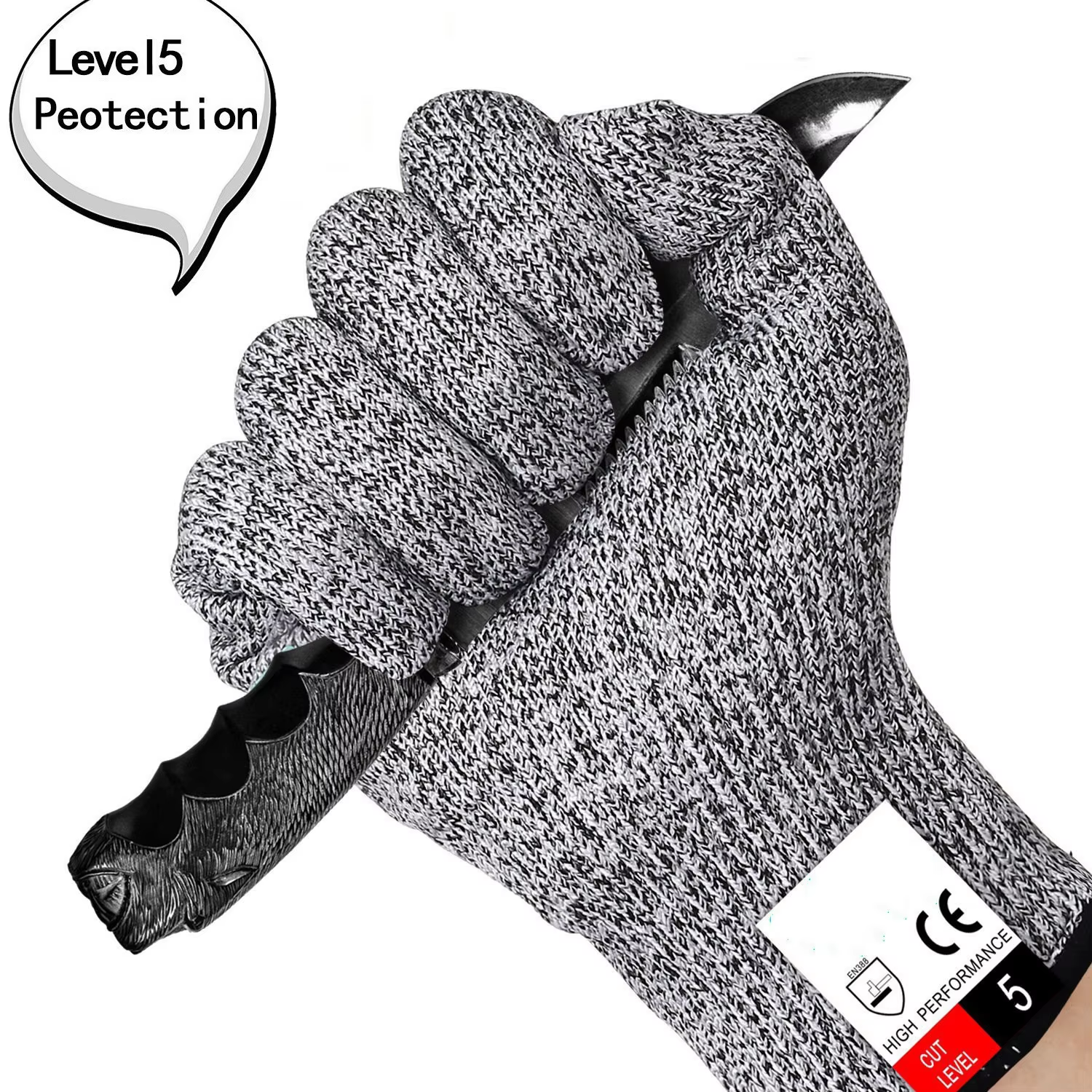 Anti-Cut Gloves for Kitchen Work, Stainless Steel Wire, Safety Protective Cutting Resistant Butcher Mesh Gloves