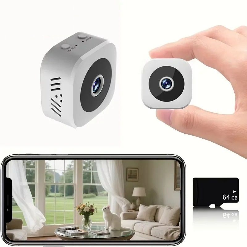 Mini 4K Wi-Fi Security Camera with Night Vision