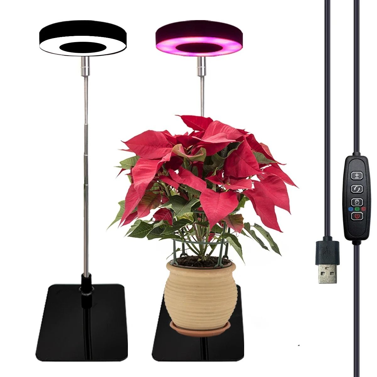Full Spectrum Indoor Plant Growth Light with Adjustable Stand