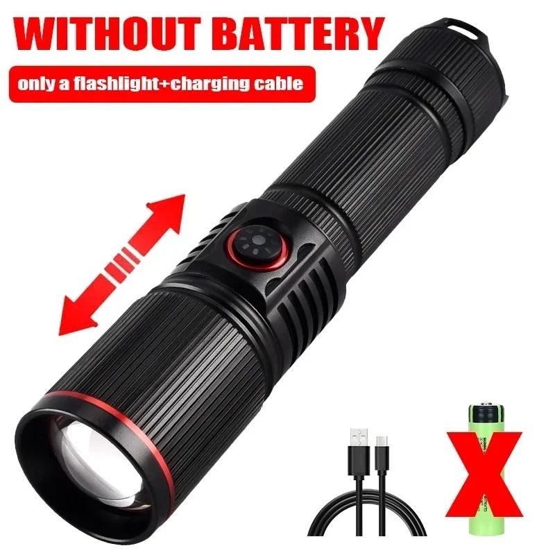 High Bright Rechargeable LED Flashlight