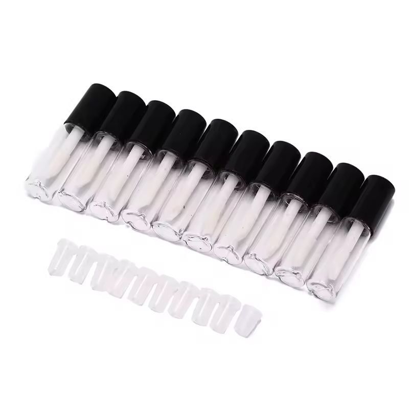 Customizable 10-Pack Empty Lip Balm & Lipstick Tubes – DIY Cosmetic Containers with Cap