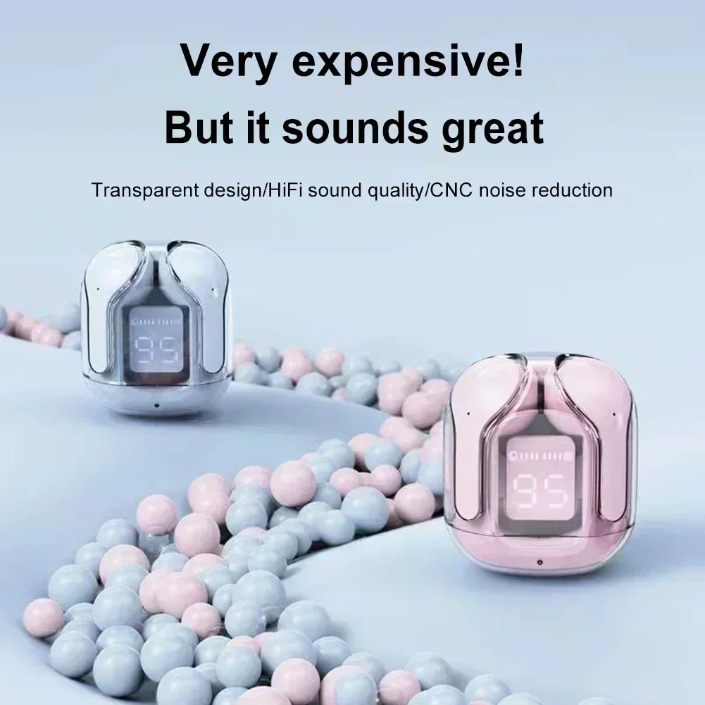 Mini Bluetooth Earbuds with LED Display Charging Case