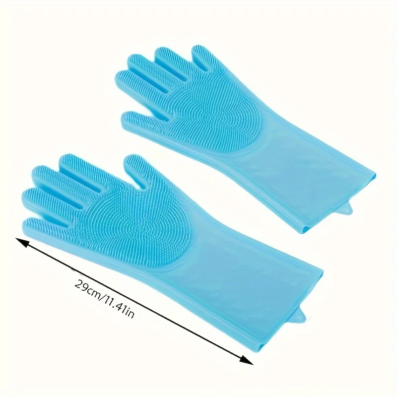 Pet Grooming Gloves for Dogs & Cats Silicon Hair Removal, Bathing & Shampoo Scrubber Glove