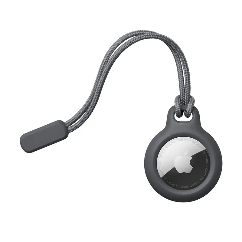 For Air Tags Tracking Device Cover, Anti-Loss Dog Tracker Locator, Liquid Silicone Key chain For Apple Air Tag Case,