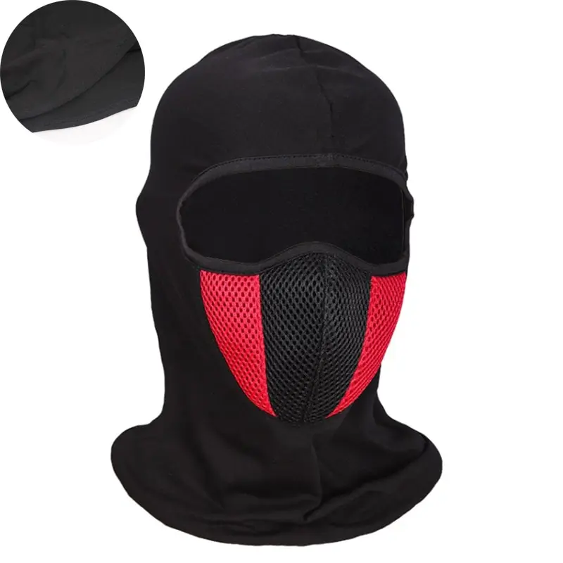 Full Face Mask Cycling, Motorcycle Balaclava Outdoor Sports, Breathable Windproof Headgear, Men Mask Head Cover Hat