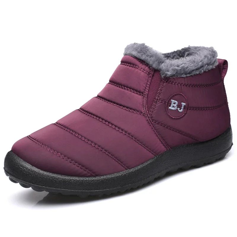 WinterShield Women Waterproof Snow Boots – Plush Insulated Ankle Warm Boots