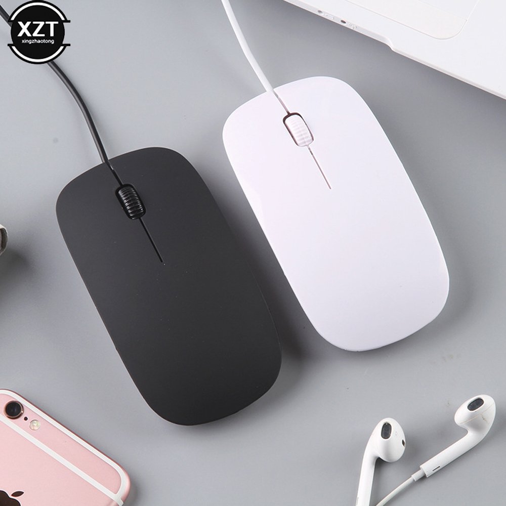 Ergonomic Ultrathin Mice for PC Laptop, Neutral Wired Mouse 2.4Ghz with USB Cable, Business Computer Office Mouse