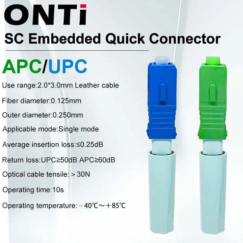 ProGrade SC APC Single-Mode Fiber Optic Quick Connector Tool - Fast FTTH Connector