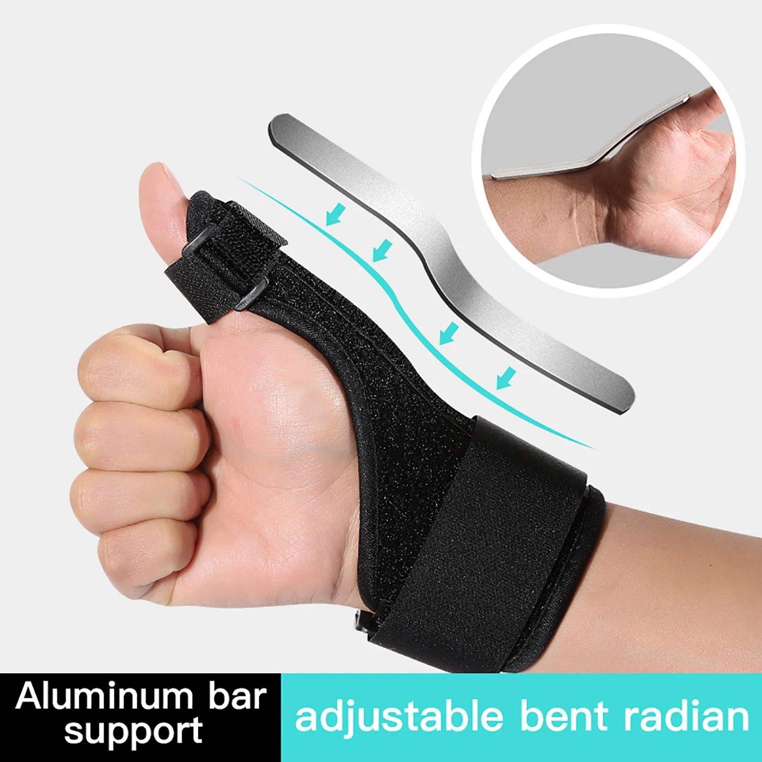 Medical Wrist Thumb Support Protector with Steel Splint for Pain Relief and Stabilization