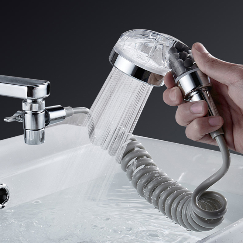 Bathroom Washbasin Pool Shampoo Shower Faucet External Shower Extender Hand Washing Shower Booster Nozzle Set