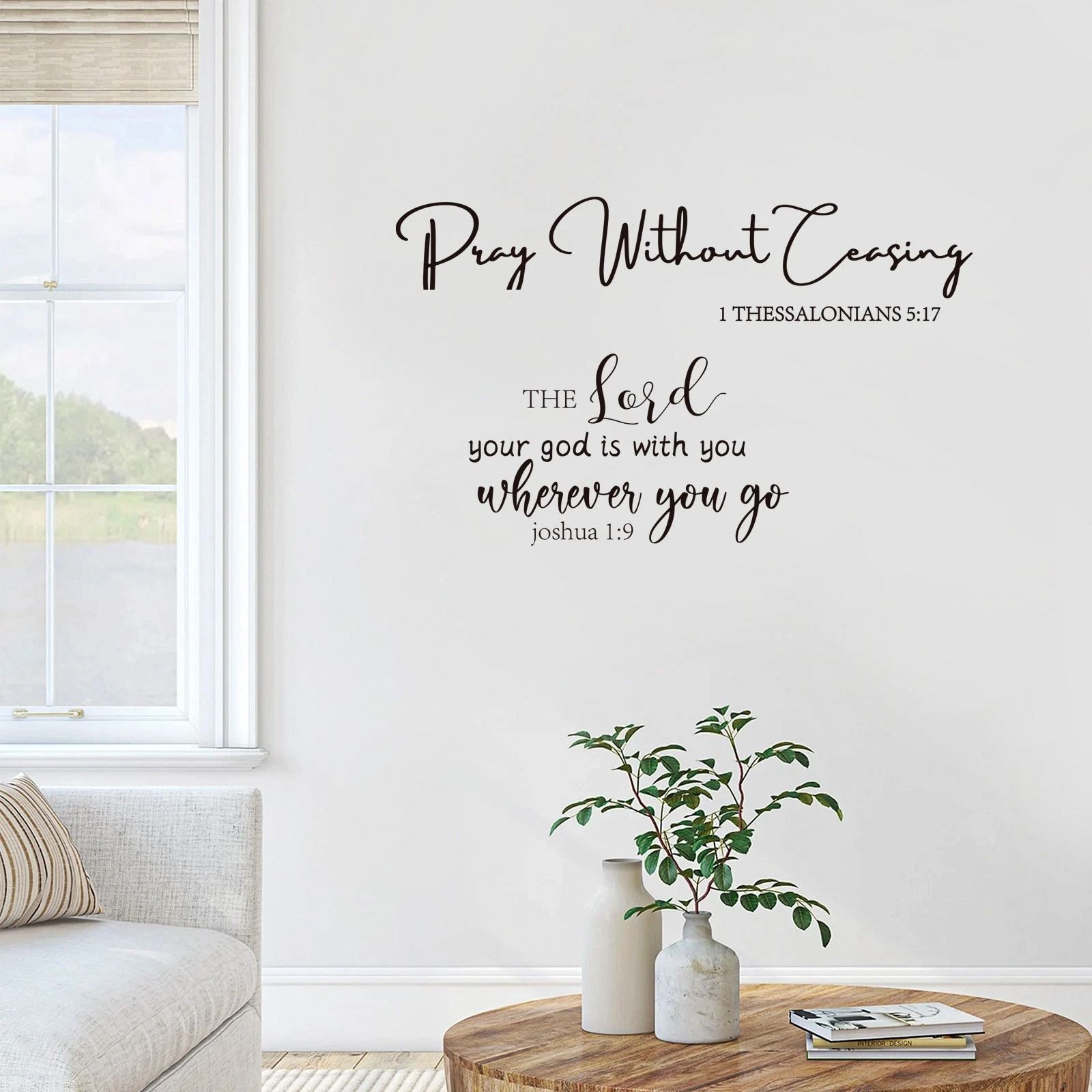Inspirational Quote Wall Stickers – Removable Peel and Stick Home Decor