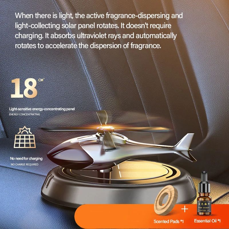 Solar Powered Aircraft Car Ornament