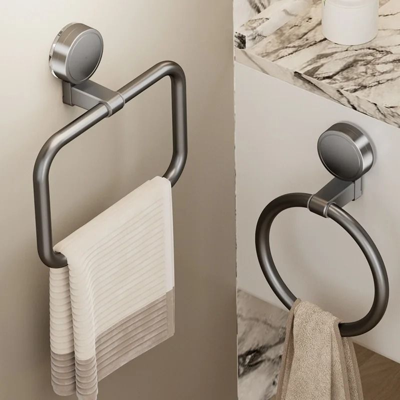 No Drill Suction Cup Towel Ring Wall Mount Hand Towel Holder