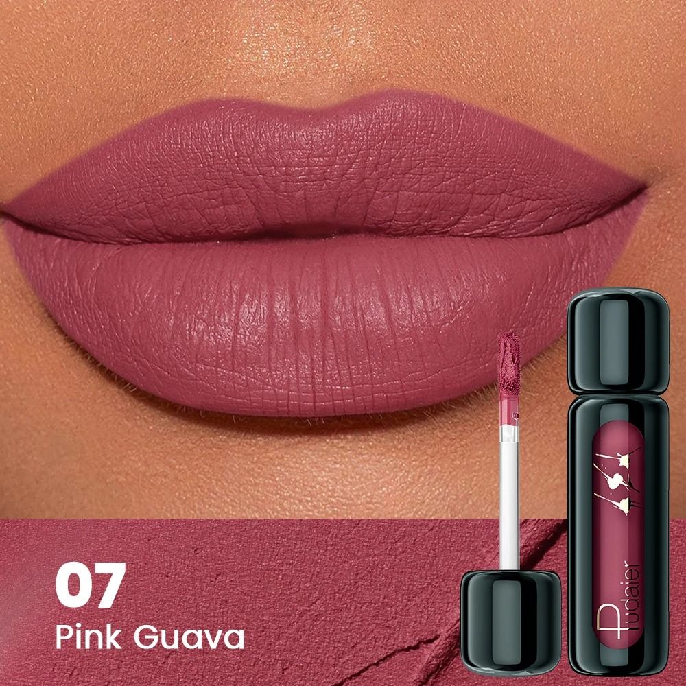 VelvetBloom Matte Velvet Lip Gloss High Pigment Liquid Lip Mud