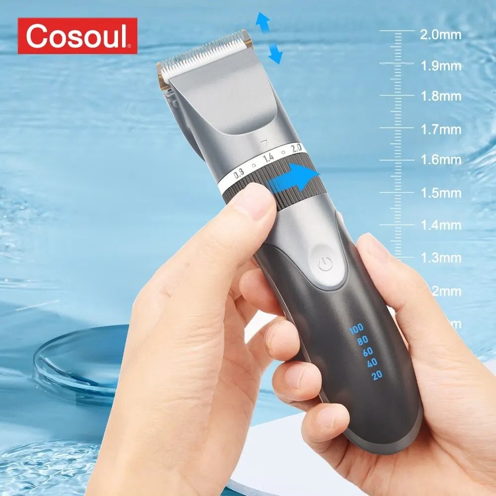 Professional Hair Clipper Cordless Hair Trimmer Rechargeable Electric Barber Kit