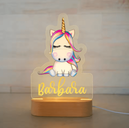 Personalized Custom Name Night Light Acrylic USB LED Lamp for Kids