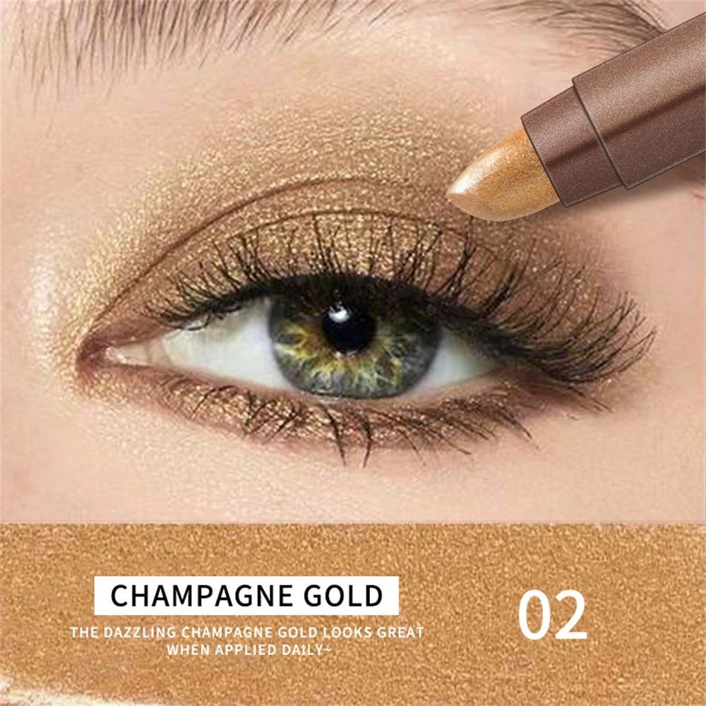 GlowDuo Double Head Waterproof Eyeshadow Stick Shimmer Glitter Crayon
