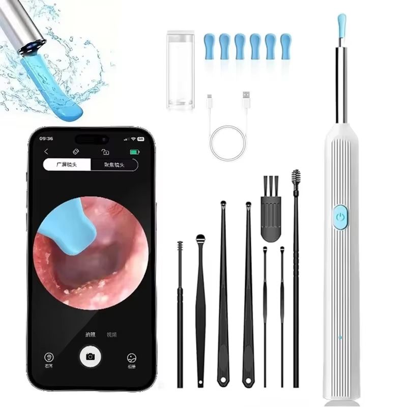Wireless Ear Cleaner with 8MP Camera – Rechargeable Ear Wax Removal Kit with Ear Spoon