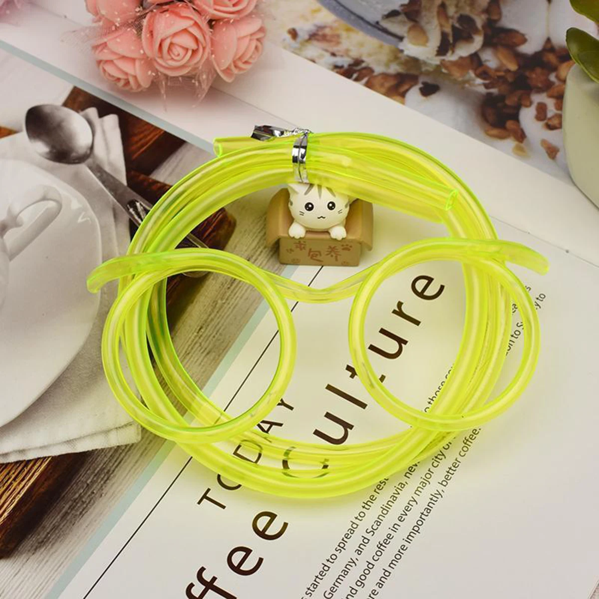 Traw Glasses Flexible Drinking Straws Fun Kids Party Toy & Creative Gift