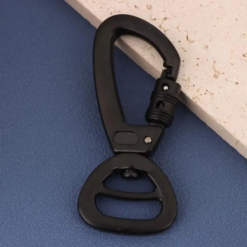 360 Degree Rotatable Carabiner Keychain Hook with Lock