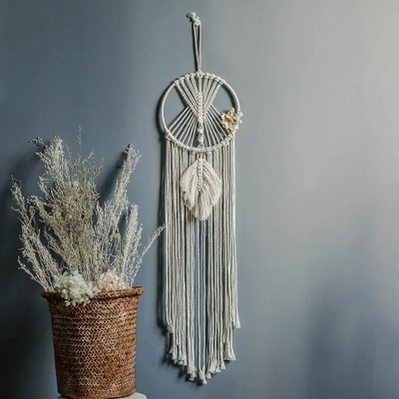 Macrame Dream Catcher Bohemian Wall Tapestry Decor