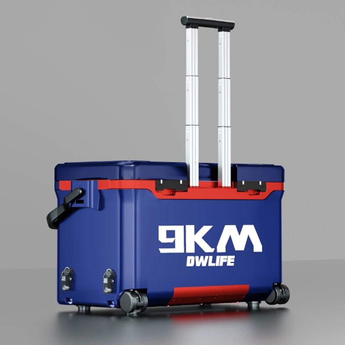 36L Multifunctional Fishing Tackle Box with Wheels and Liftable Legs