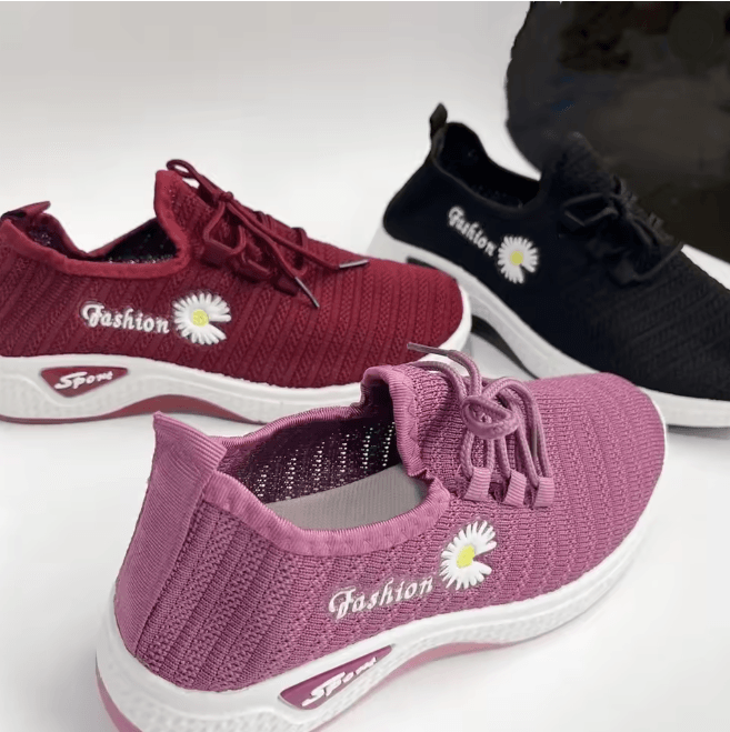 Womens Breathable Running Shoes Lightweight Soft Sole Casual Sneakers