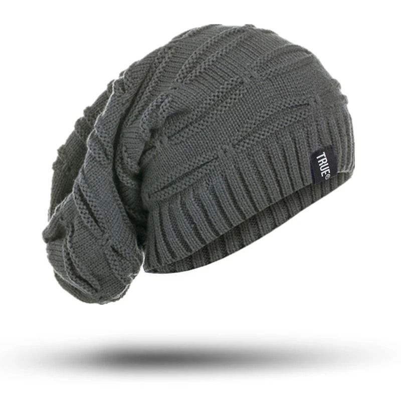 Unisex Letter Label Knitted Winter Beanie Hat
