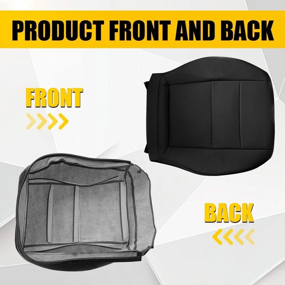 High-Quality Leather Driver Bottom Seat Cover, Wear-Resistant & Breathable