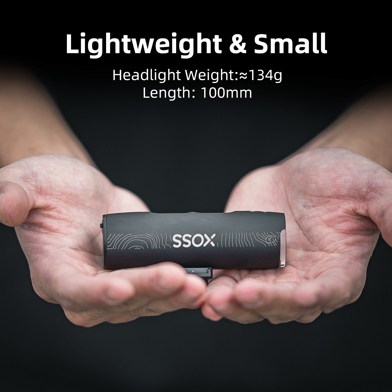 Bike Light XL Headlight, Waterproof Rechargeable Front Lamp, Ultralight Aluminum Bicycle Light & Flashlight